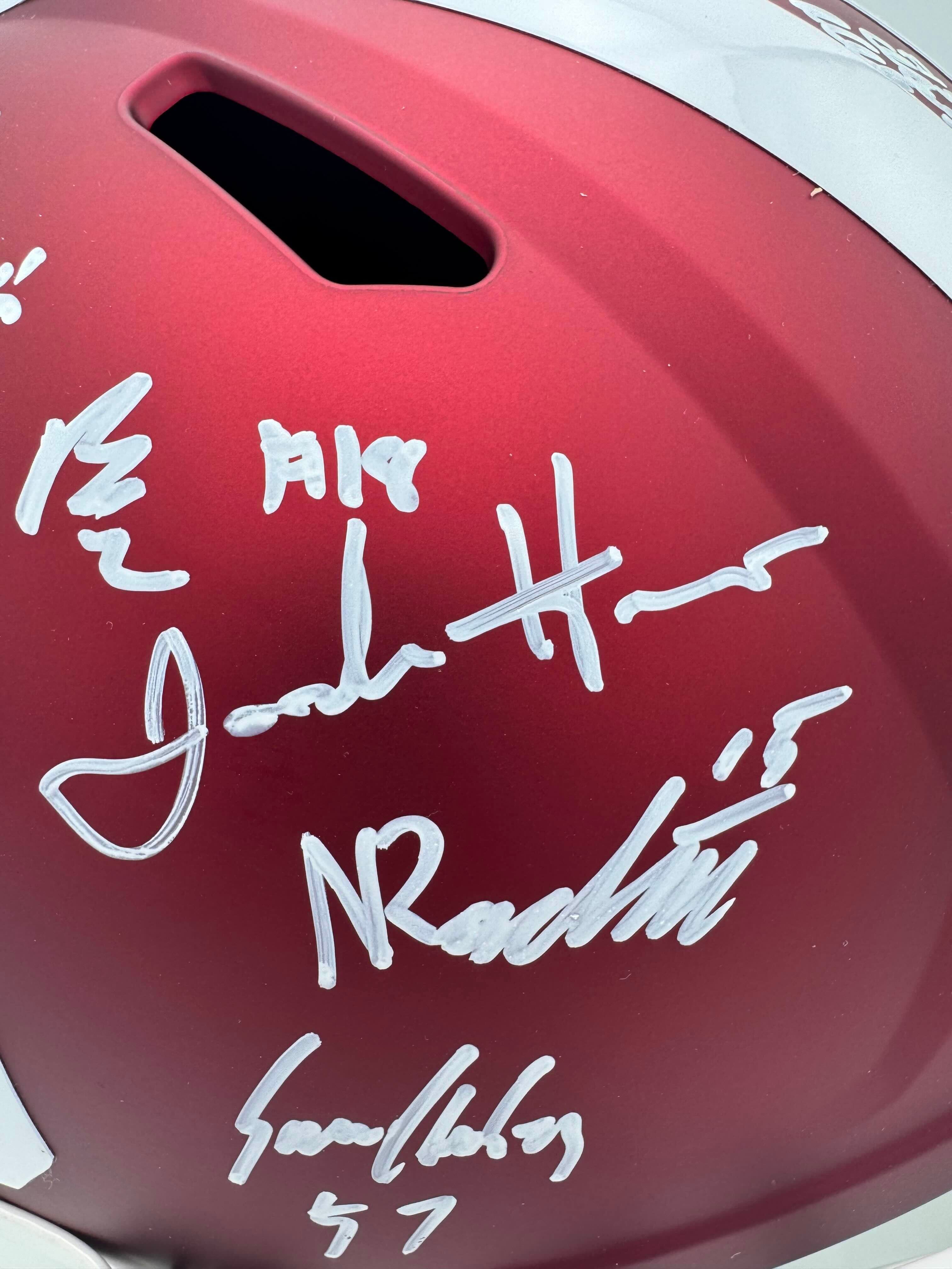 2026 Signed Indiana Hoosiers Full Size Helmet Charlie Becker Autograph BAS J7 - Image 10