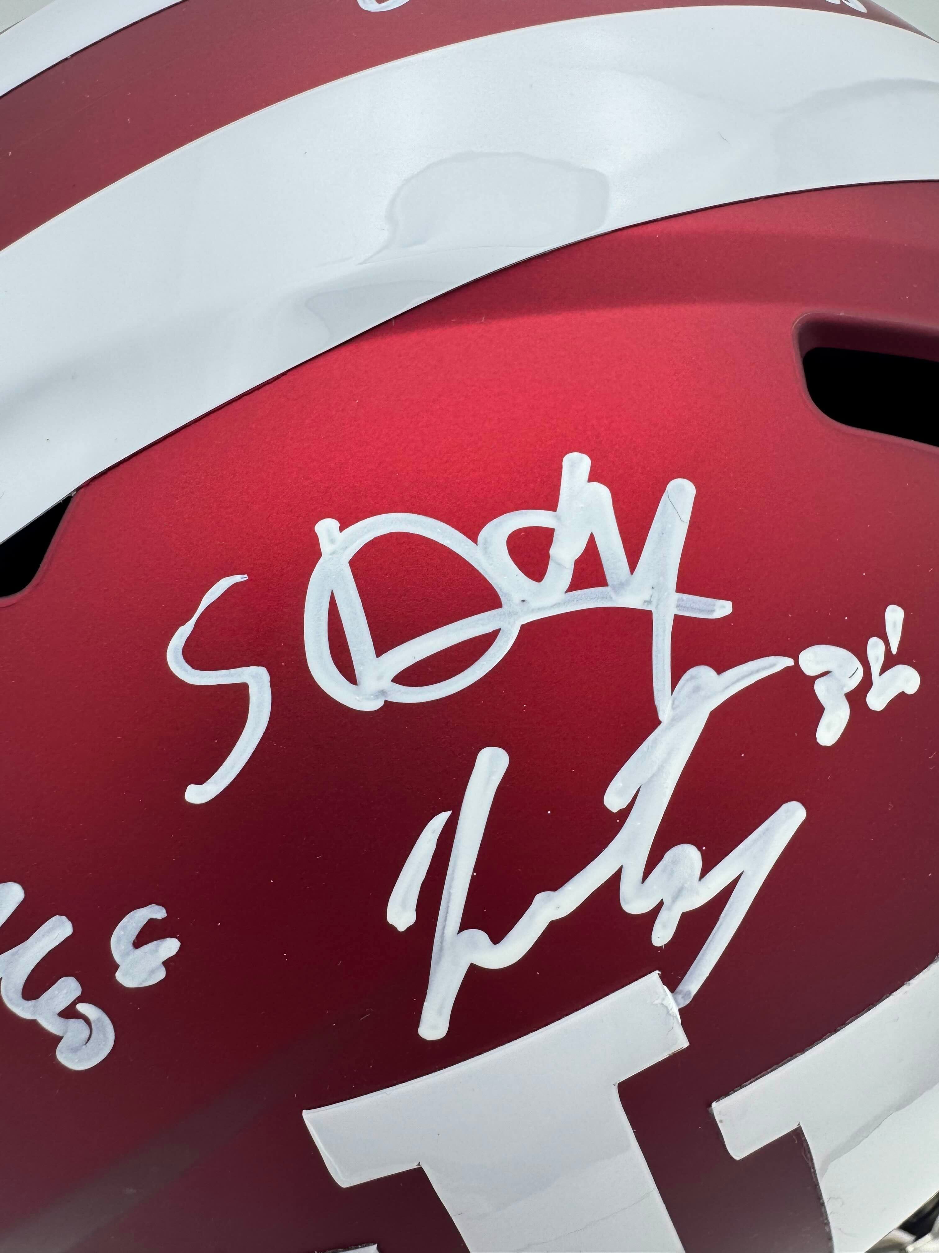2026 Signed Indiana Hoosiers Full Size Helmet Charlie Becker Autograph BAS J7 - Image 9
