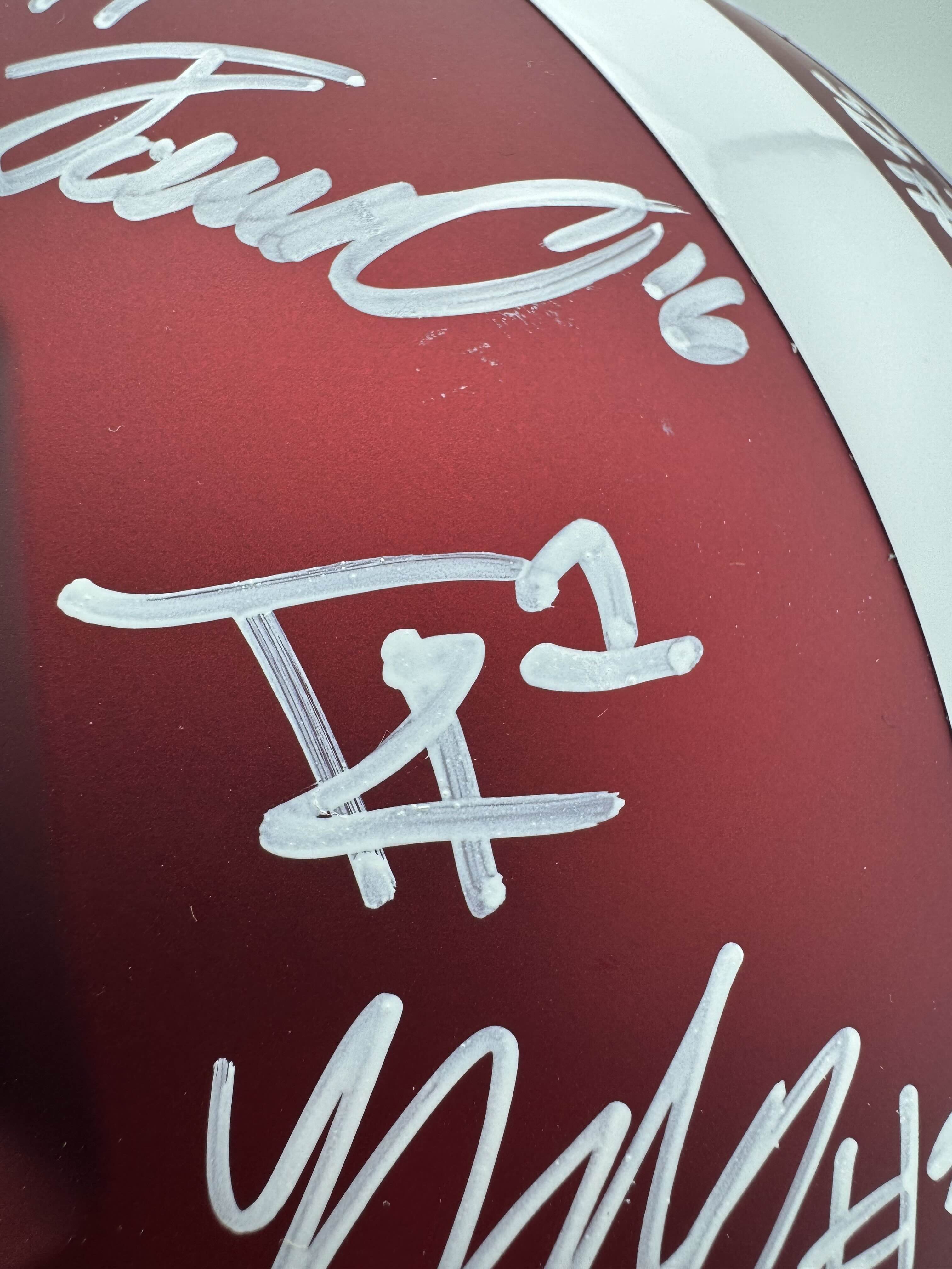 2026 Signed Indiana Hoosiers Full Size Helmet Charlie Becker Autograph BAS J7 - Image 7
