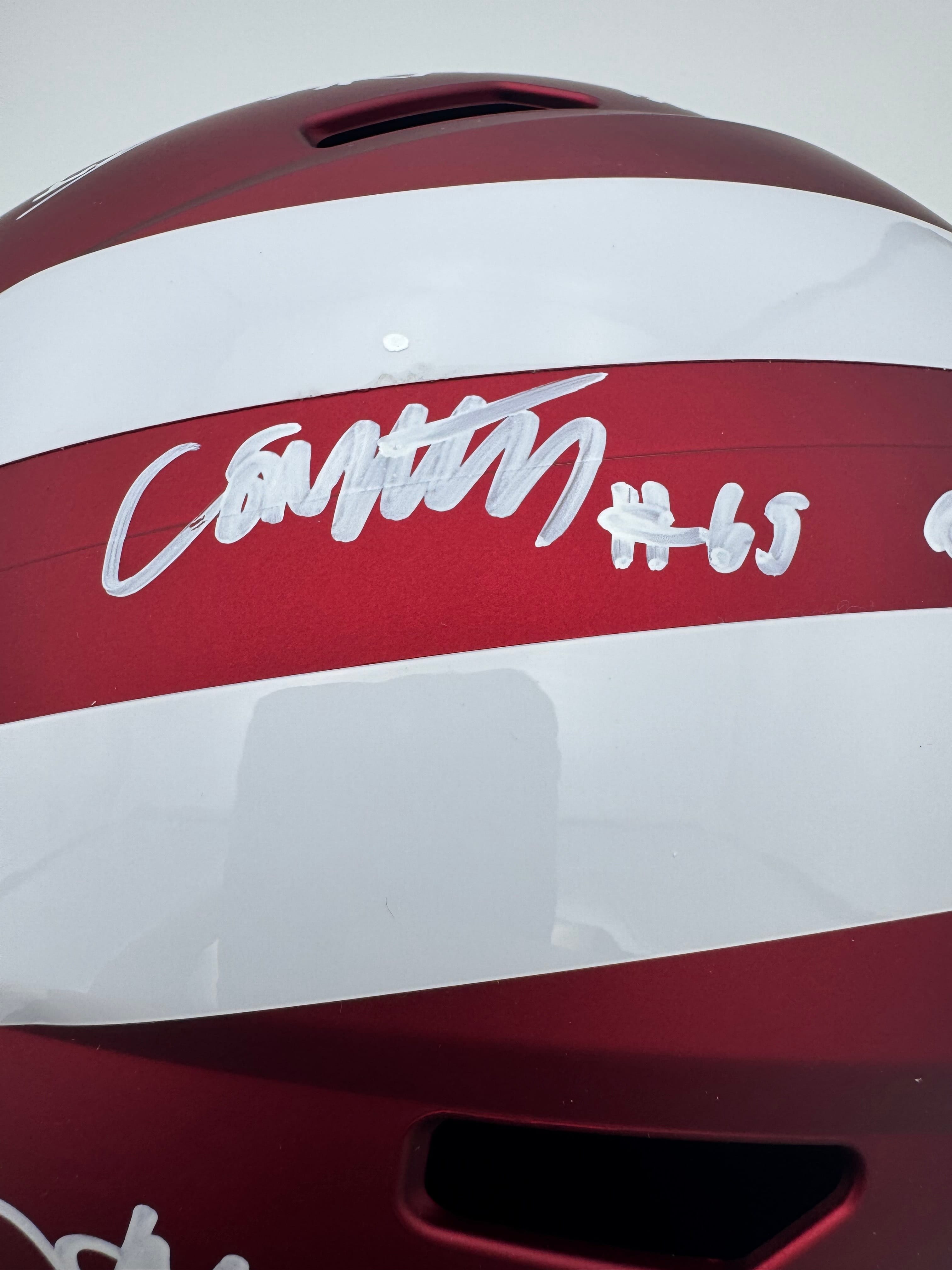 2026 Signed Indiana Hoosiers Full Size Helmet Charlie Becker Autograph BAS J7 - Image 4