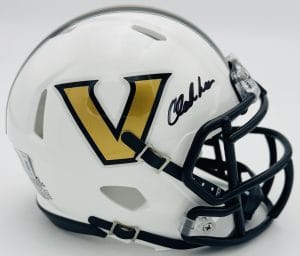 Clark Lea autograph, Clark Lea signed, Vanderbilt Commodores memorabilia, signed mini helmet, Vanderbilt collectible, BAS authenticated, autographed mini helmet, head coach autograph, SEC football memorabilia, college football memorabilia, Commodores collectible, mini helmet display, coaching autograph, Vanderbilt football autograph, SEC head coach