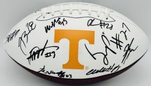 Tennessee Volunteers team signed football, Desean Bishop autograph, Wendell Moe autograph, 2026 Tennessee Volunteers memorabilia, SEC football memorabilia, 2026 team signed football, BAS authenticated, Tennessee Volunteers team collectible, college football memorabilia, All-SEC autograph, Daune Morris autograph, football memorabilia, Tennessee football autograph, Vols roster autograph, Neyland Stadium memorabilia