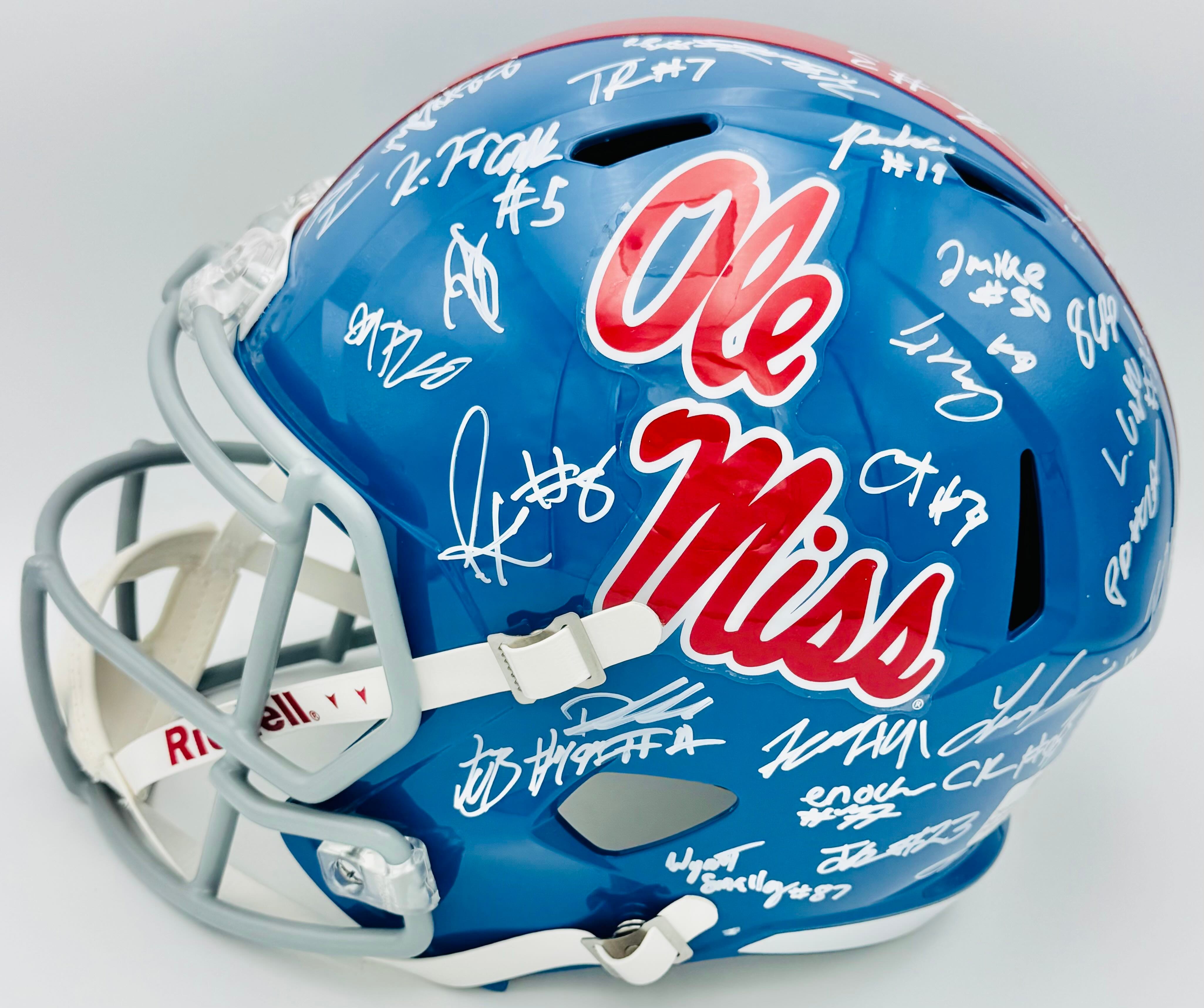 2026 Signed Ole Miss Rebels Full Size Rep Helmet Deuce Alexander Autograph BAS K - Image 2