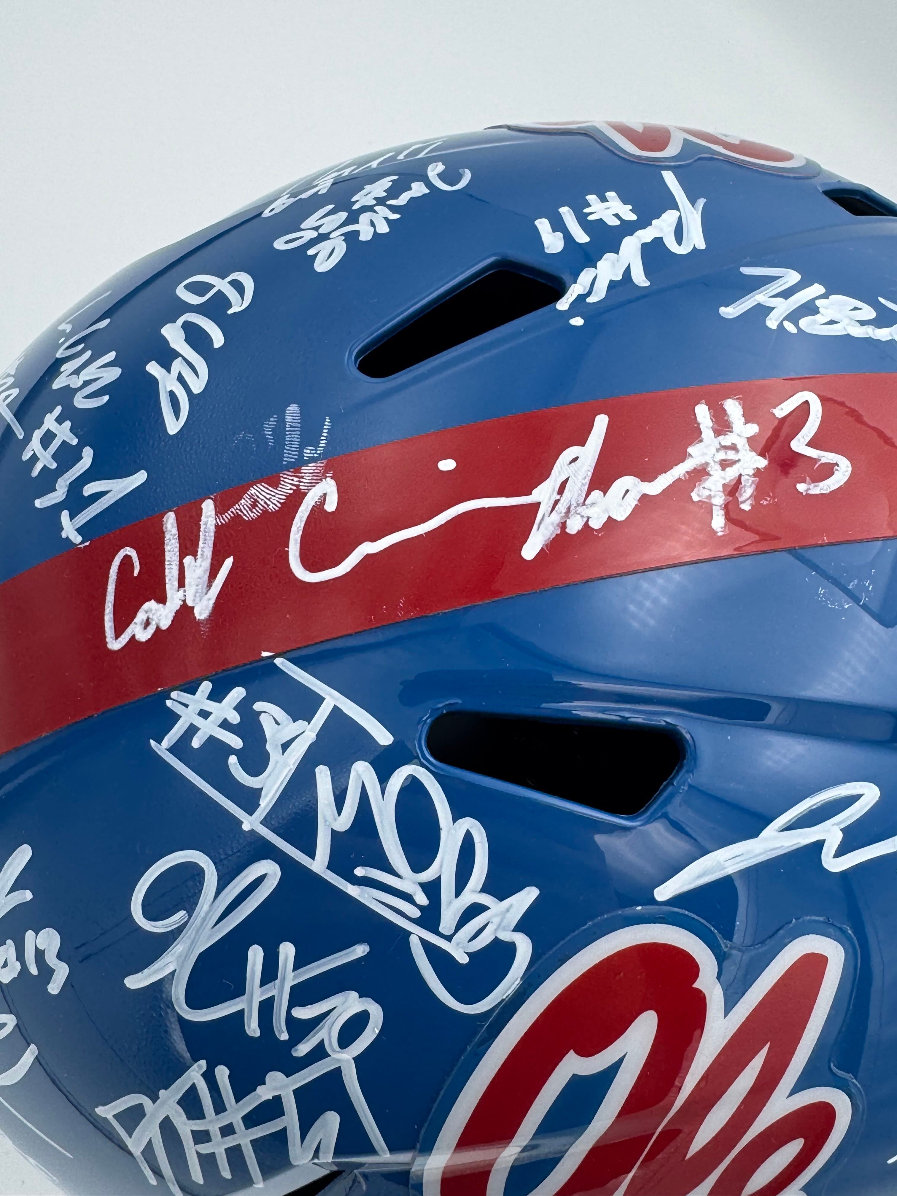 2026 Signed Ole Miss Rebels Full Size Rep Helmet Deuce Alexander Autograph BAS K - Image 4