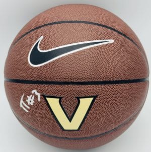 Tyler Tanner autograph, Tyler Tanner signed, Vanderbilt Commodores memorabilia, signed basketball, Nike basketball autograph, BAS authenticated, autographed basketball, men's basketball memorabilia, SEC basketball memorabilia, college basketball memorabilia, Commodores collectible, guard autograph, All-SEC autograph, Lute Olson Award, NCAA basketball memorabilia