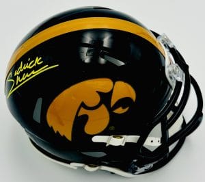 Sedrick Shaw Signed Iowa Hawkeyes Mini Helmet Autograph Football BAS K396
