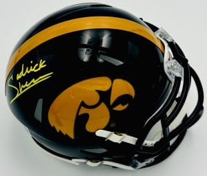 Sedrick Shaw Signed Iowa Hawkeyes Mini Helmet Autograph Football BAS K414