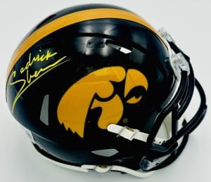 Sedrick Shaw Signed Iowa Hawkeyes Mini Helmet Autograph Football BAS K399