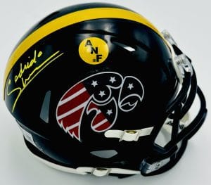 Sedrick Shaw Signed Iowa Hawkeyes Mini Helmet Autograph Football BAS K390