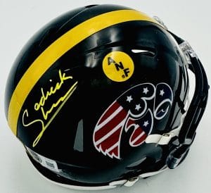 Sedrick Shaw Signed Iowa Hawkeyes ANF Mini Helmet Autograph Football BAS J422