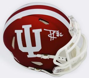 Turbo Richard autograph, Turbo Richard signed, Indiana Hoosiers memorabilia, national champion memorabilia, signed mini helmet, Indiana collectible, BAS authenticated, autographed mini helmet, running back autograph, Big Ten football memorabilia, college football memorabilia, Hoosiers collectible, mini helmet display, Indiana football autograph, Hoosiers running back