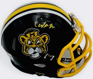 Cayden Lee autograph, Cayden Lee signed, Missouri Tigers memorabilia, Mizzou memorabilia, signed mini helmet, Missouri collectible, BAS authenticated, autographed mini helmet, wide receiver autograph, SEC football memorabilia, college football memorabilia, Mizzou collectible, mini helmet display, NCAA memorabilia, Missouri football autograph