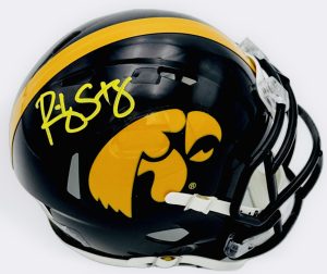 Ricky Stanzi autograph, Ricky Stanzi signed, Iowa Hawkeyes memorabilia, signed mini helmet, Iowa collectible, BAS authenticated, autographed mini helmet, quarterback autograph, Big Ten football memorabilia, college football memorabilia, Hawkeyes collectible, mini helmet display, Orange Bowl champion, Iowa football autograph, Hawkeyes quarterback