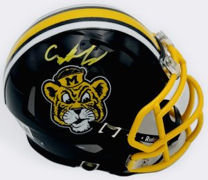 Cayden Lee autograph, Cayden Lee signed, Missouri Tigers memorabilia, Mizzou memorabilia, signed mini helmet, Missouri collectible, BAS authenticated, autographed mini helmet, wide receiver autograph, SEC football memorabilia, college football memorabilia, Mizzou collectible, mini helmet display, NCAA memorabilia, Missouri football autograph