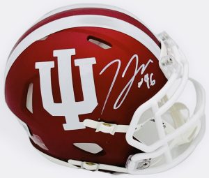 Isaiah Jones autograph, Isaiah Jones signed, Indiana Hoosiers memorabilia, national champion memorabilia, signed mini helmet, Indiana collectible, BAS authenticated, autographed mini helmet, linebacker autograph, Big Ten football memorabilia, college football memorabilia, Hoosiers collectible, mini helmet display, Big Ten linebacker, Indiana football autograph