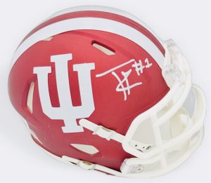 Turbo Richard autograph, Turbo Richard signed, Indiana Hoosiers memorabilia, national champion memorabilia, signed mini helmet, Indiana collectible, BAS authenticated, autographed mini helmet, running back autograph, Big Ten football memorabilia, college football memorabilia, Hoosiers collectible, mini helmet display, Indiana football autograph, Hoosiers running back