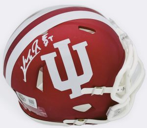 Lee Beebe autograph, Lee Beebe signed, Indiana Hoosiers memorabilia, national champion memorabilia, signed mini helmet, Indiana collectible, BAS authenticated, autographed mini helmet, running back autograph, Big Ten football memorabilia, college football memorabilia, Hoosiers collectible, mini helmet display, UAB transfer autograph, Indiana football autograph