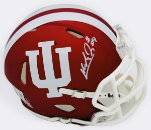 Lee Beebe autograph, Lee Beebe signed, Indiana Hoosiers memorabilia, national champion memorabilia, signed mini helmet, Indiana collectible, BAS authenticated, autographed mini helmet, running back autograph, Big Ten football memorabilia, college football memorabilia, Hoosiers collectible, mini helmet display, UAB transfer autograph, Indiana football autograph