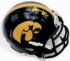 Jeremy Hecklinski autograph, Jeremy Hecklinski signed, Iowa Hawkeyes memorabilia, signed mini helmet, Iowa collectible, BAS authenticated, autographed mini helmet, quarterback autograph, Big Ten football memorabilia, college football memorabilia, Hawkeyes collectible, mini helmet display, NCAA memorabilia, Iowa football autograph, Hawkeyes quarterback