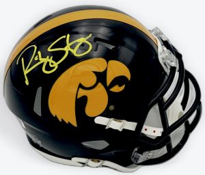 Ricky Stanzi autograph, Ricky Stanzi signed, Iowa Hawkeyes memorabilia, signed mini helmet, Iowa collectible, BAS authenticated, autographed mini helmet, quarterback autograph, Big Ten football memorabilia, college football memorabilia, Hawkeyes collectible, mini helmet display, Orange Bowl champion, Iowa football autograph, Hawkeyes quarterback