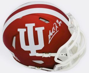 Lee Beebe autograph, Lee Beebe signed, Indiana Hoosiers memorabilia, national champion memorabilia, signed mini helmet, Indiana collectible, BAS authenticated, autographed mini helmet, running back autograph, Big Ten football memorabilia, college football memorabilia, Hoosiers collectible, mini helmet display, UAB transfer autograph, Indiana football autograph
