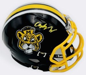 Cayden Lee Signed Missouri Tigers Mini Football Helmet Mizzou Autograph BAS K09