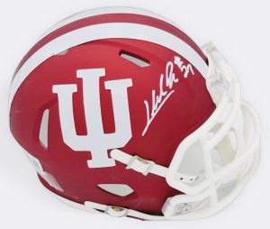 Lee Beebe autograph, Lee Beebe signed, Indiana Hoosiers memorabilia, national champion memorabilia, signed mini helmet, Indiana collectible, BAS authenticated, autographed mini helmet, running back autograph, Big Ten football memorabilia, college football memorabilia, Hoosiers collectible, mini helmet display, UAB transfer autograph, Indiana football autograph