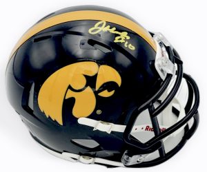 Jeremy Hecklinski autograph, Jeremy Hecklinski signed, Iowa Hawkeyes memorabilia, signed mini helmet, Iowa collectible, BAS authenticated, autographed mini helmet, quarterback autograph, Big Ten football memorabilia, college football memorabilia, Hawkeyes collectible, mini helmet display, NCAA memorabilia, Iowa football autograph, Hawkeyes quarterback