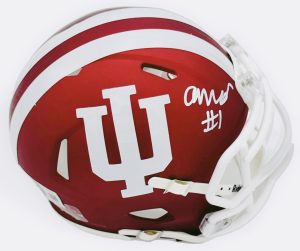 Amare Ferrell autograph, Amare Ferrell signed, Indiana Hoosiers memorabilia, national champion memorabilia, signed mini helmet, Indiana collectible, BAS authenticated, autographed mini helmet, safety autograph, Big Ten football memorabilia, college football memorabilia, Hoosiers collectible, mini helmet display, NFL draft prospect autograph, Indiana football autograph