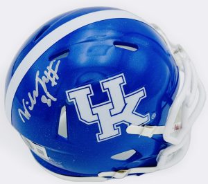 Willie Rodriguez autograph, Willie Rodriguez signed, Kentucky Wildcats memorabilia, signed mini helmet, Kentucky collectible, BAS authenticated, autographed mini helmet, tight end autograph, SEC football memorabilia, college football memorabilia, Wildcats collectible, mini helmet display, All-SEC autograph, Kentucky football autograph, Wildcats tight end