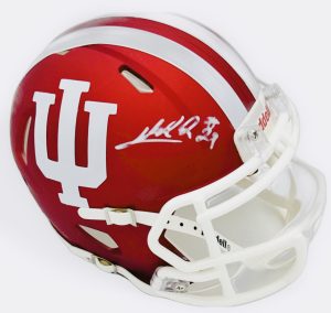 Lee Beebe autograph, Lee Beebe signed, Indiana Hoosiers memorabilia, national champion memorabilia, signed mini helmet, Indiana collectible, BAS authenticated, autographed mini helmet, running back autograph, Big Ten football memorabilia, college football memorabilia, Hoosiers collectible, mini helmet display, UAB transfer autograph, Indiana football autograph