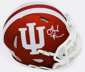 Josh Hoover autograph, Josh Hoover signed, Indiana Hoosiers memorabilia, national champion memorabilia, signed mini helmet, Indiana collectible, BAS authenticated, autographed mini helmet, quarterback autograph, Big Ten football memorabilia, college football memorabilia, Hoosiers collectible, mini helmet display, TCU transfer autograph, Indiana football autograph