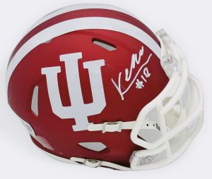 Kellan Wyatt autograph, Kellan Wyatt signed, Indiana Hoosiers memorabilia, national champion memorabilia, signed mini helmet, Indiana collectible, BAS authenticated, autographed mini helmet, defensive lineman autograph, Big Ten football memorabilia, college football memorabilia, Hoosiers collectible, mini helmet display, national championship autograph, Indiana football autograph