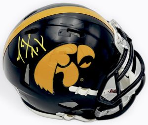 Marvin McNutt autograph, Marvin McNutt signed, Iowa Hawkeyes memorabilia, signed mini helmet, Iowa collectible, BAS authenticated, autographed mini helmet, wide receiver autograph, Big Ten football memorabilia, college football memorabilia, Hawkeyes collectible, mini helmet display, Iowa all-time receiving leader, Big Ten Receiver of the Year, Iowa football autograph