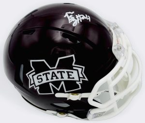 Fluff Bothwell autograph, Fluff Bothwell signed, Mississippi State Bulldogs memorabilia, signed mini helmet, Mississippi State collectible, BAS authenticated, autographed mini helmet, running back autograph, SEC football memorabilia, college football memorabilia, Bulldogs collectible, mini helmet display, NCAA memorabilia, Mississippi State football autograph, Bulldogs running back