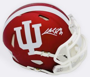 Lee Beebe autograph, Lee Beebe signed, Indiana Hoosiers memorabilia, national champion memorabilia, signed mini helmet, Indiana collectible, BAS authenticated, autographed mini helmet, running back autograph, Big Ten football memorabilia, college football memorabilia, Hoosiers collectible, mini helmet display, UAB transfer autograph, Indiana football autograph