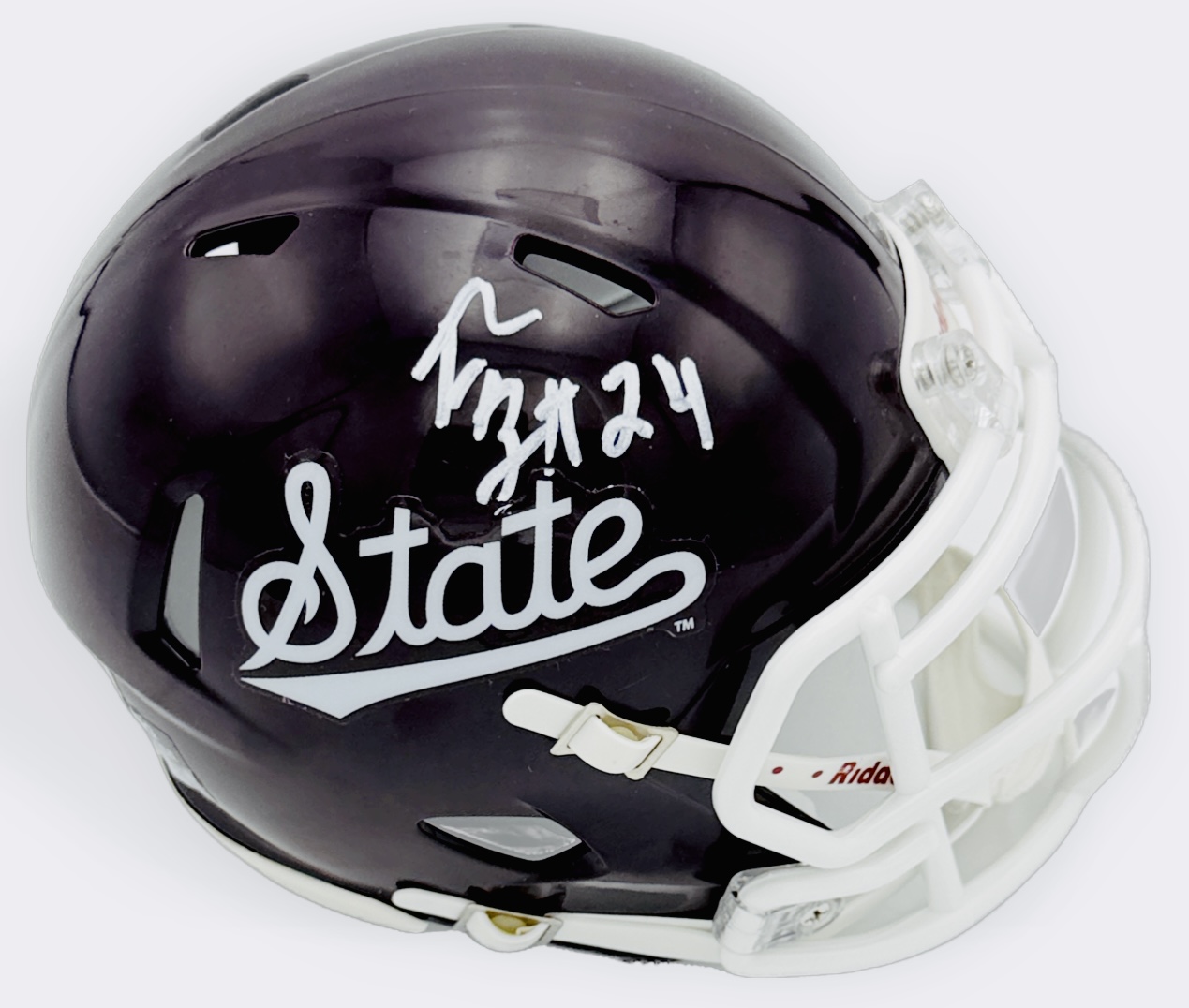 Fluff Bothwell autograph, Fluff Bothwell signed, Mississippi State Bulldogs memorabilia, signed mini helmet, Mississippi State collectible, BAS authenticated, autographed mini helmet, running back autograph, SEC football memorabilia, college football memorabilia, Bulldogs collectible, mini helmet display, NCAA memorabilia, Mississippi State football autograph, Bulldogs running back