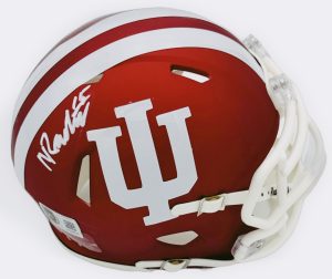 Nico Radicic autograph, Nico Radicic signed, Indiana Hoosiers memorabilia, national champion memorabilia, signed mini helmet, Indiana collectible, BAS authenticated, autographed mini helmet, kicker autograph, Big Ten football memorabilia, college football memorabilia, Hoosiers collectible, mini helmet display, 2025 national champions, Indiana football autograph