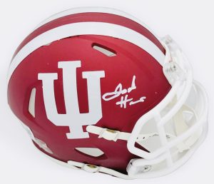 Josh Hoover autograph, Josh Hoover signed, Indiana Hoosiers memorabilia, national champion memorabilia, signed mini helmet, Indiana collectible, BAS authenticated, autographed mini helmet, quarterback autograph, Big Ten football memorabilia, college football memorabilia, Hoosiers collectible, mini helmet display, TCU transfer autograph, Indiana football autograph