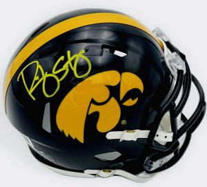 Ricky Stanzi autograph, Ricky Stanzi signed, Iowa Hawkeyes memorabilia, signed mini helmet, Iowa collectible, BAS authenticated, autographed mini helmet, quarterback autograph, Big Ten football memorabilia, college football memorabilia, Hawkeyes collectible, mini helmet display, Orange Bowl champion, Iowa football autograph, Hawkeyes quarterback