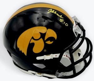 Jeremy Hecklinski autograph, Jeremy Hecklinski signed, Iowa Hawkeyes memorabilia, signed mini helmet, Iowa collectible, BAS authenticated, autographed mini helmet, quarterback autograph, Big Ten football memorabilia, college football memorabilia, Hawkeyes collectible, mini helmet display, NCAA memorabilia, Iowa football autograph, Hawkeyes quarterback