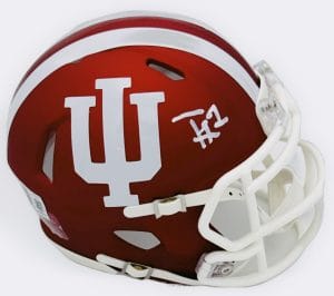 Turbo Richard autograph, Turbo Richard signed, Indiana Hoosiers memorabilia, national champion memorabilia, signed mini helmet, Indiana collectible, BAS authenticated, autographed mini helmet, running back autograph, Big Ten football memorabilia, college football memorabilia, Hoosiers collectible, mini helmet display, Indiana football autograph, Hoosiers running back