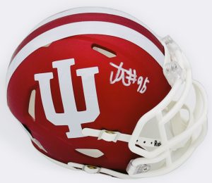 Tyrique Tucker autograph, Tyrique Tucker signed, Indiana Hoosiers memorabilia, national champion memorabilia, signed mini helmet, Indiana collectible, BAS authenticated, autographed mini helmet, defensive tackle autograph, Big Ten football memorabilia, college football memorabilia, Hoosiers collectible, mini helmet display, All-America autograph, Indiana football autograph