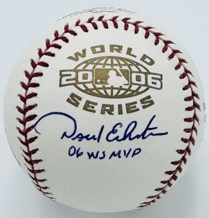 David Eckstein autograph, David Eckstein signed, St Louis Cardinals memorabilia, 2006 World Series memorabilia, signed baseball, World Series MVP autograph, autographed baseball, Cardinals collectible, BAS authenticated, MLB memorabilia, Cardinals championship memorabilia, World Series collectible, baseball memorabilia, Cardinals World Series baseball, shortstop autograph