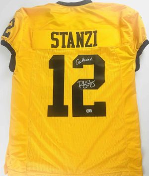 Ricky Stanzi autograph, Ricky Stanzi signed, Iowa Hawkeyes memorabilia, signed custom jersey, game cut jersey, Iowa collectible, BAS authenticated, autographed football jersey, quarterback autograph, Big Ten football memorabilia, college football memorabilia, Hawkeyes collectible, Orange Bowl champion, Iowa football autograph, XL jersey autograph