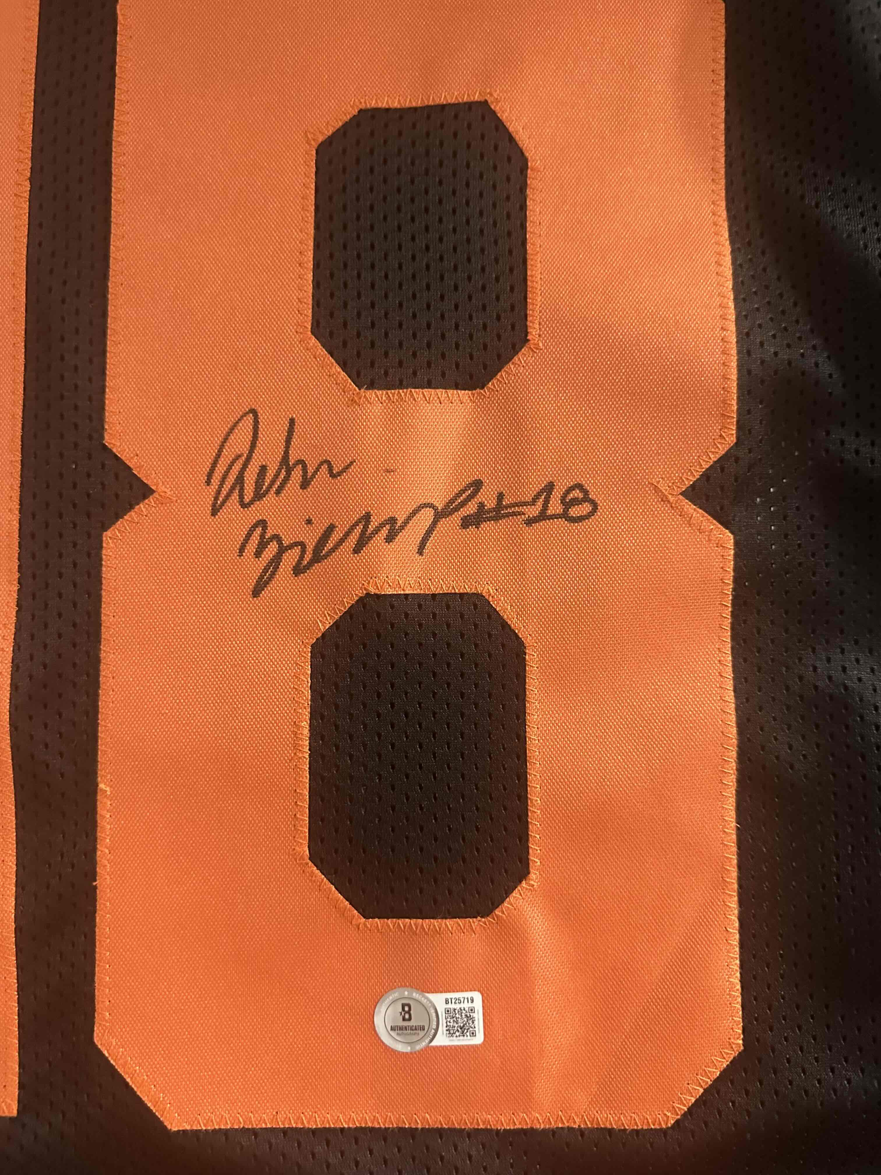 Desean Bishop Signed Custom Jersey Autograph Tennessee Volunteers BAS K19 - Image 2