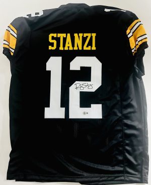 Ricky Stanzi autograph, Ricky Stanzi signed, Iowa Hawkeyes memorabilia, signed custom jersey, Iowa collectible, BAS authenticated, autographed football jersey, quarterback autograph, Big Ten football memorabilia, college football memorabilia, Hawkeyes collectible, Orange Bowl champion, XL jersey autograph, Iowa football autograph, Hawkeyes quarterback