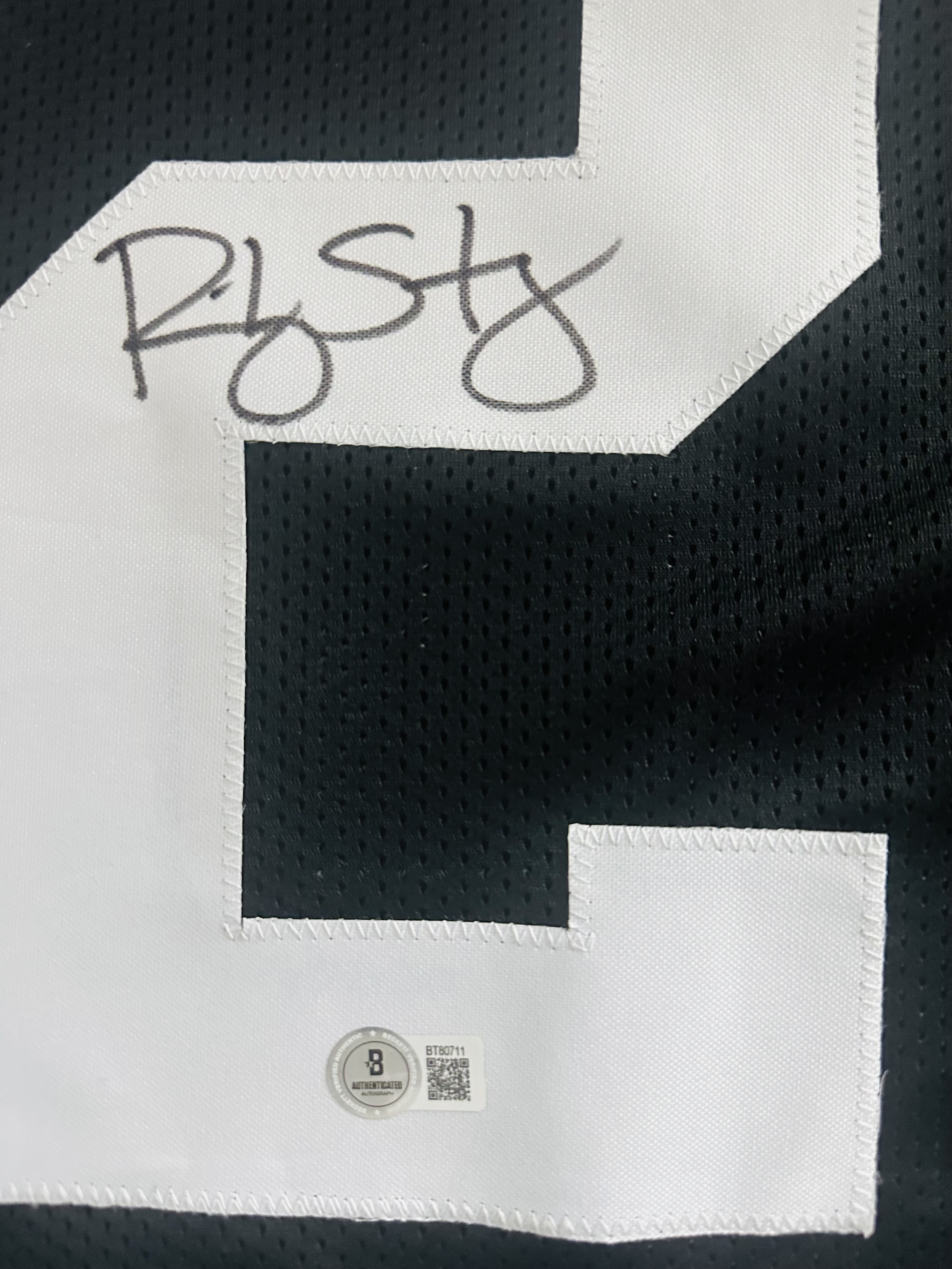 Ricky Stanzi Signed Custom Jersey Iowa Hawkeyes XL Autograph Beckett BAS J11 - Image 2
