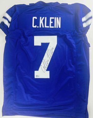 Collin Klein autograph, Collin Klein signed, Kansas State Wildcats memorabilia, signed custom jersey, game jersey autograph, K-State memorabilia, BAS authenticated, autographed football jersey, quarterback autograph, Big 12 football memorabilia, college football memorabilia, Wildcats collectible, Heisman finalist autograph, Kansas State head coach, Kansas State football autograph