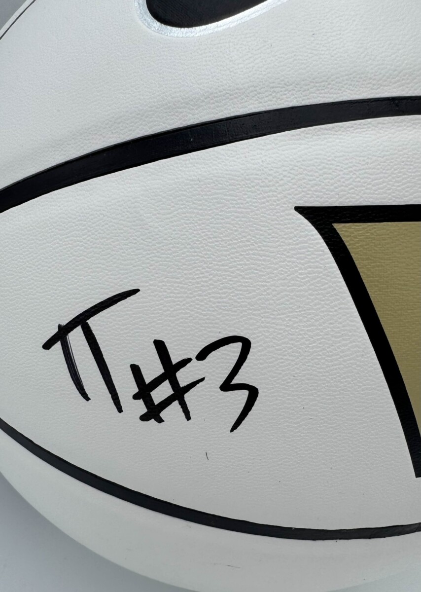 Tyler Tanner Signed Nike Vanderbilt Commodores Logo Basketball Autograph Bas K86 - Image 2